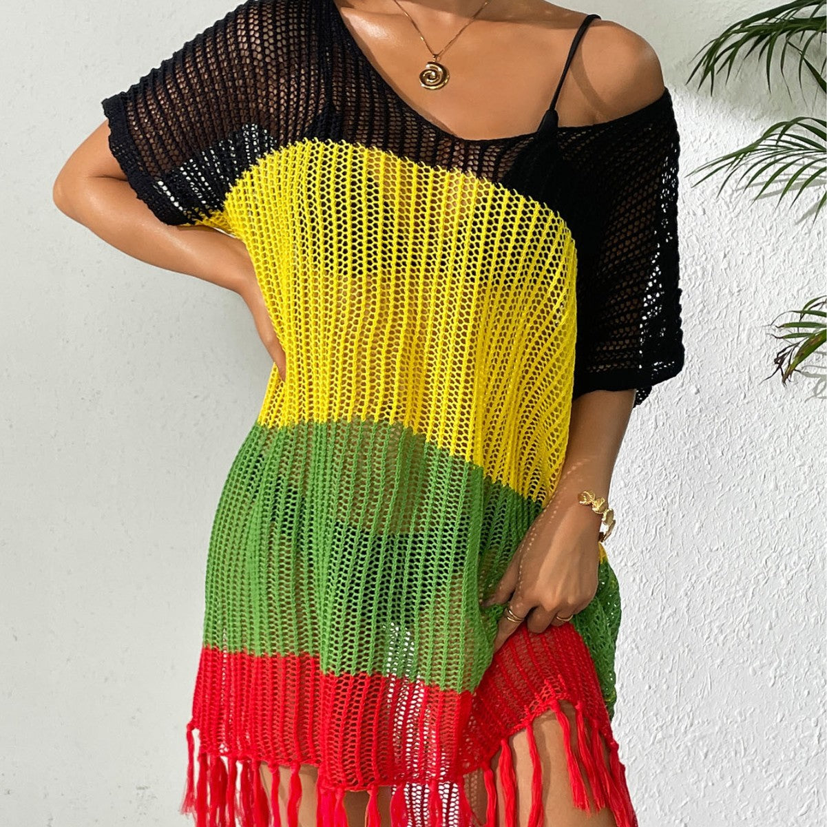 Ladies' Tied Dress with Bow, Beach Bikini Cover-up