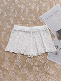 Ladies Mini Shorts  Women's Beach Shorts Heart Jacquard Sexy Low Waist Shorts