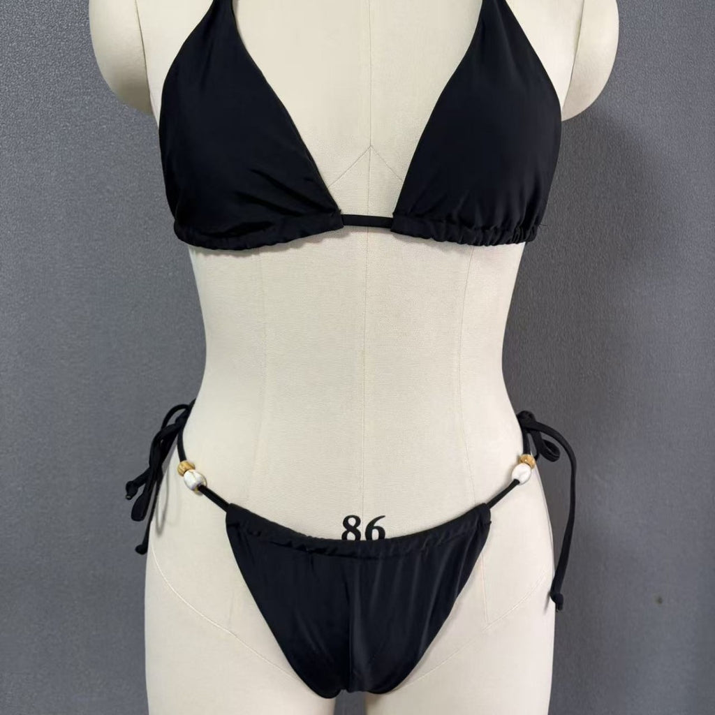 Women's Bikini Set Triangle Tied Elegant Swimwear String Swimsuit Wholesale