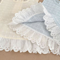 Chic Baby Girl Summer Outfit Set with Checkered Lace Sleeveless Top and Bloomer Shorts Two-Piece Set