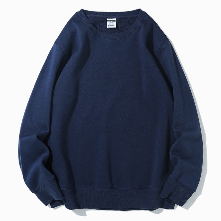 Sweatshirt Men's Round Neck Thicken Warm Outerwear Couple Style Long Sleeve