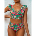 High waisted backless swimsuit