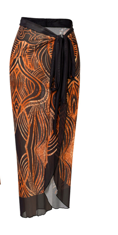 Breathable Beach Dress Sun Protection Cover-Up Cross-Border Women's Swimwear Cover Dress