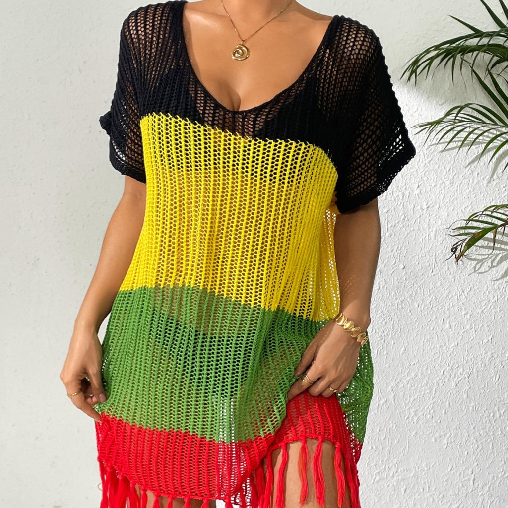 Ladies' Tied Dress with Bow, Beach Bikini Cover-up