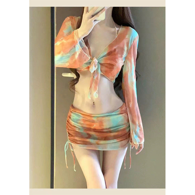 Split swimsuit bikini