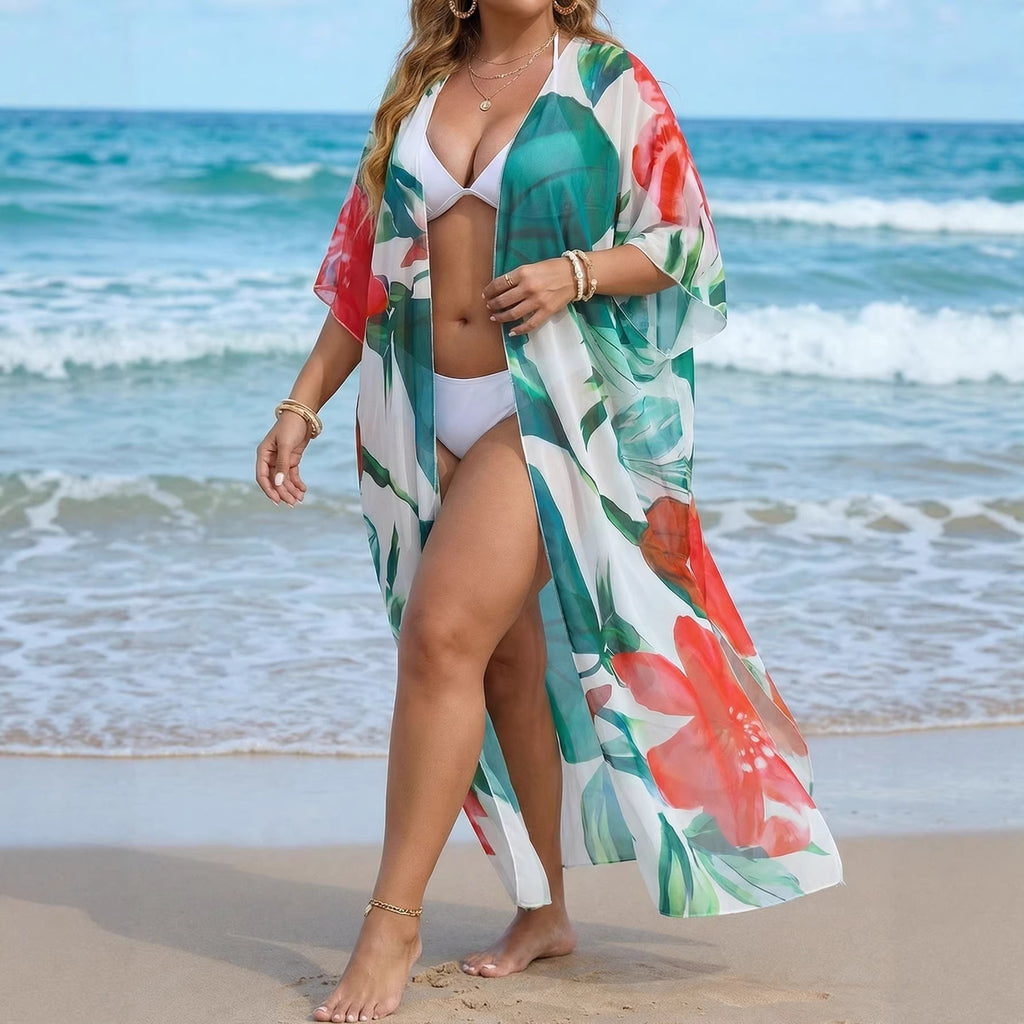 Large Size Women's Beach Cover-Up, Vacation Cover-Up for Women
