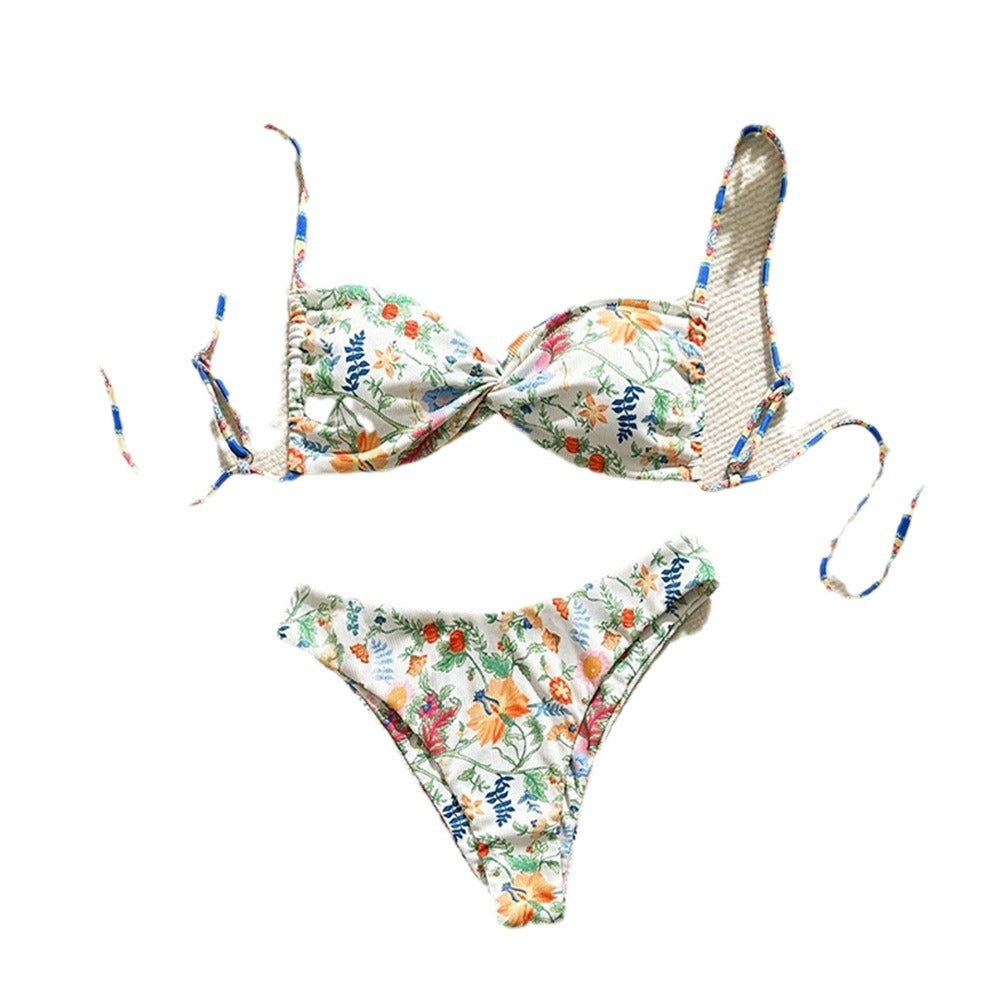 Floral Split Swimsuit