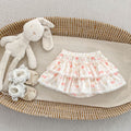 Cute Girls Summer Outfit Set Fashion Floral Cake Dress Sleeveless Top Two-Piece Set