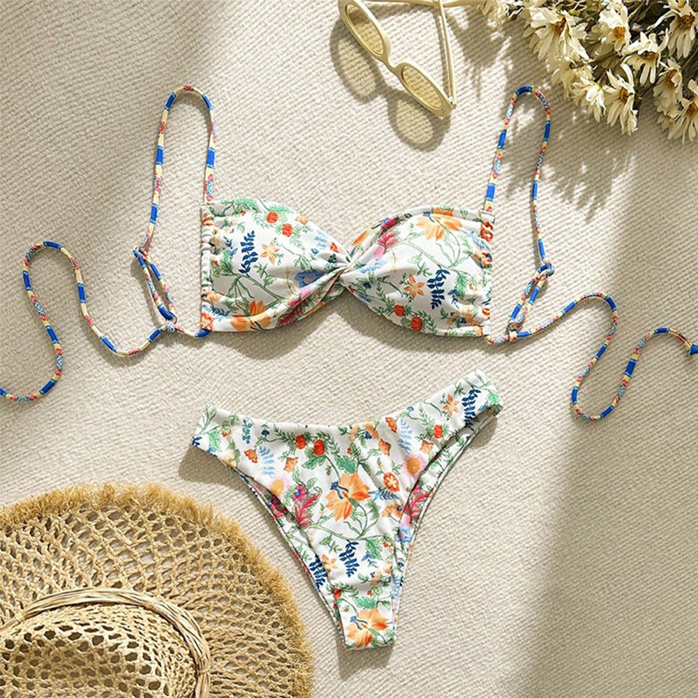 Floral Split Swimsuit
