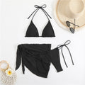 Three piece split solid color triangle