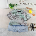 Tie dye round neck top and shorts set