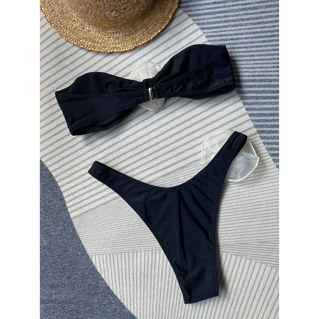 Low waist split swimsuit for women