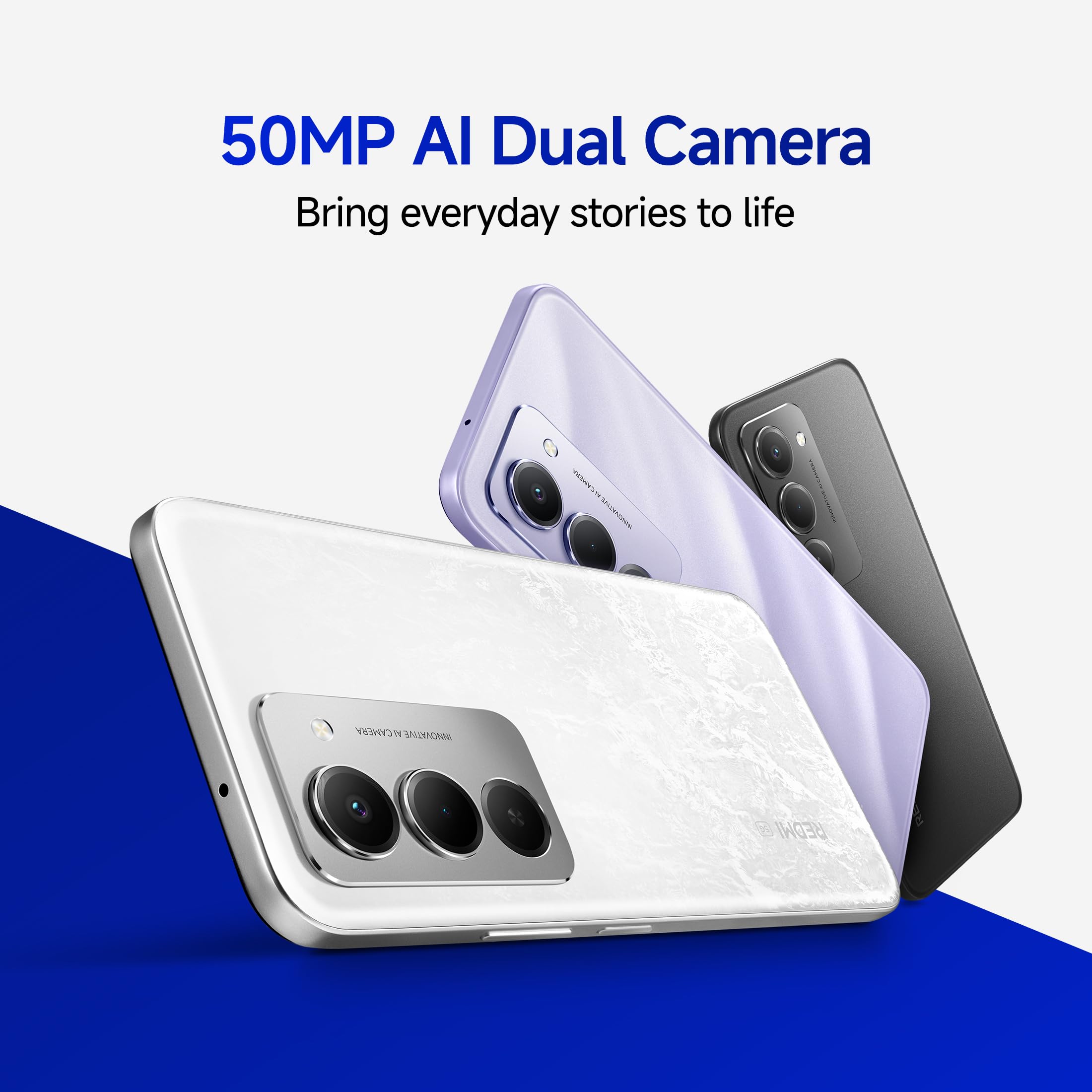 Redmi 15 5G Sandy Purple 6GB + 128GB | Segment's Largest 7000mAhA Battery | Segment's Largest Display 17.53cm(6.9) Up to 144Hz | Snapdragon 6s Gen 3 | 18W Reverse Charging | 50MP AI Dual Camera
