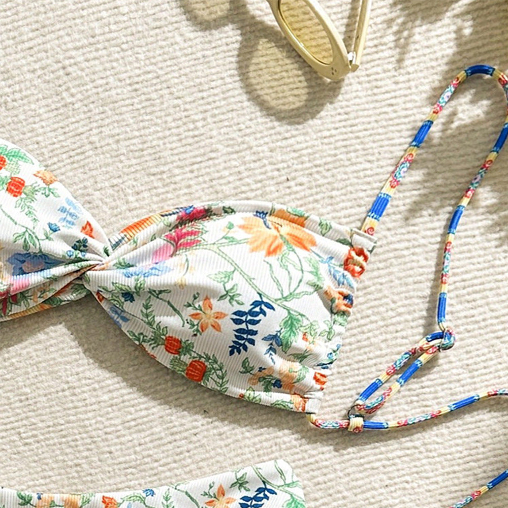 Floral Split Swimsuit
