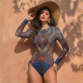 Long Sleeve Separated Swimwear Women Russian Sun Protection