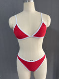 Bikini Women's Two-Piece Swimsuit Solid Color Nylon Swimwear Wholesale