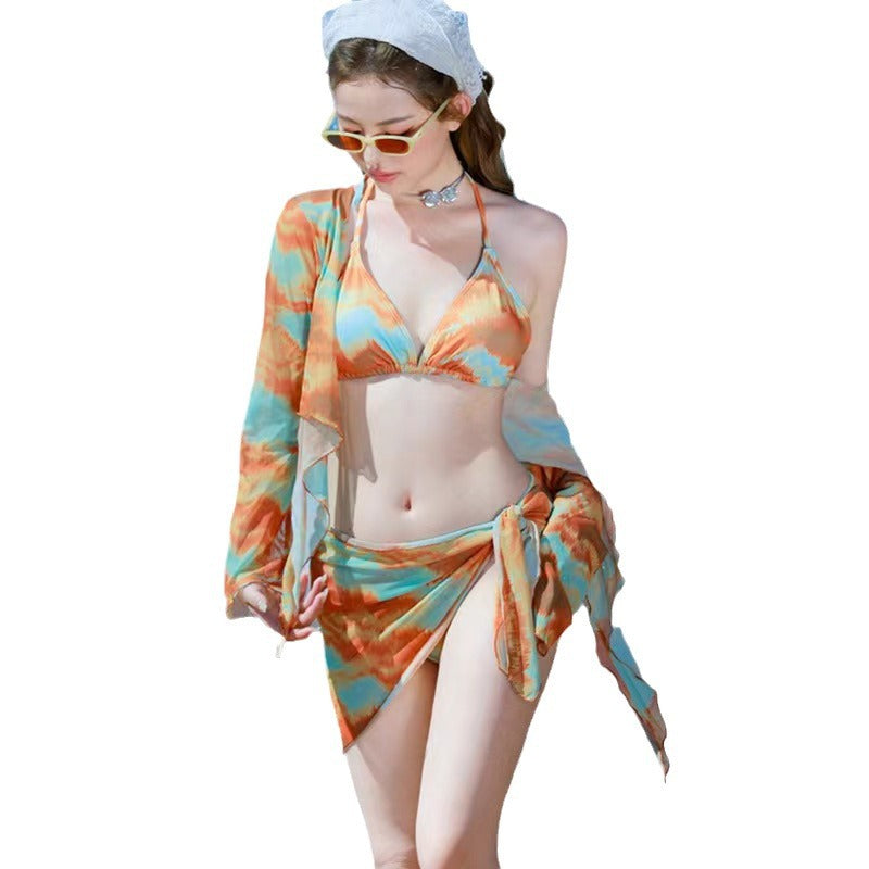 Split swimsuit bikini