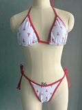 Two-Piece Swimsuit for Women, Sexy Bikini Set, Lobster-Inspired Design
