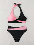 Split swimsuit two-piece set for women