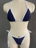 Blue Bikini for Women, Sexy Three-Piece Swimwear, Wholesale from Factory