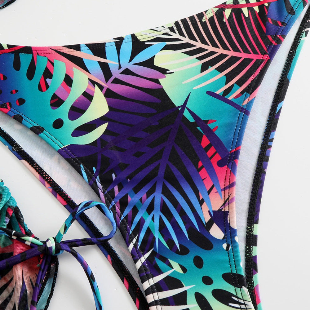 Split swimsuit three piece set for women