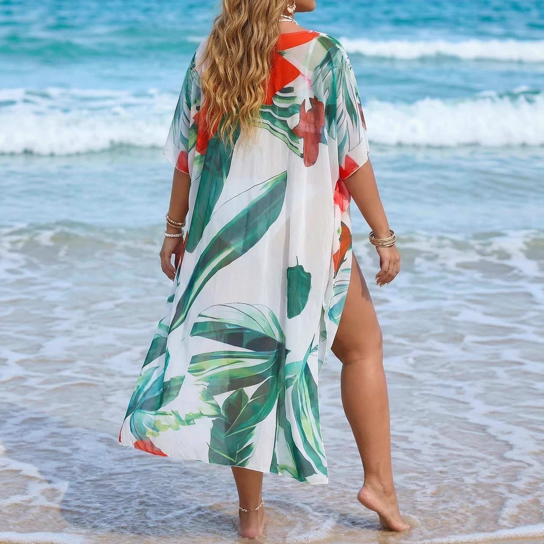 Large Size Women's Beach Cover-Up, Vacation Cover-Up for Women