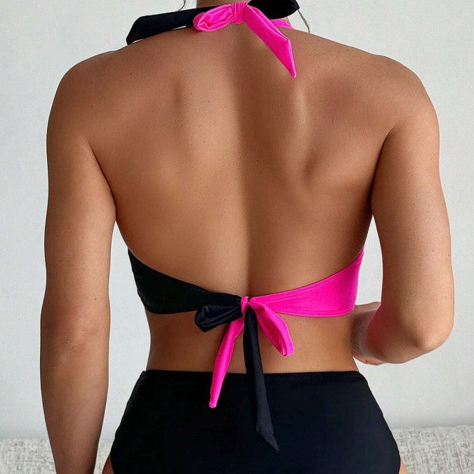 Split swimsuit two-piece set for women