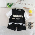 Round neck short sleeved top and shorts set