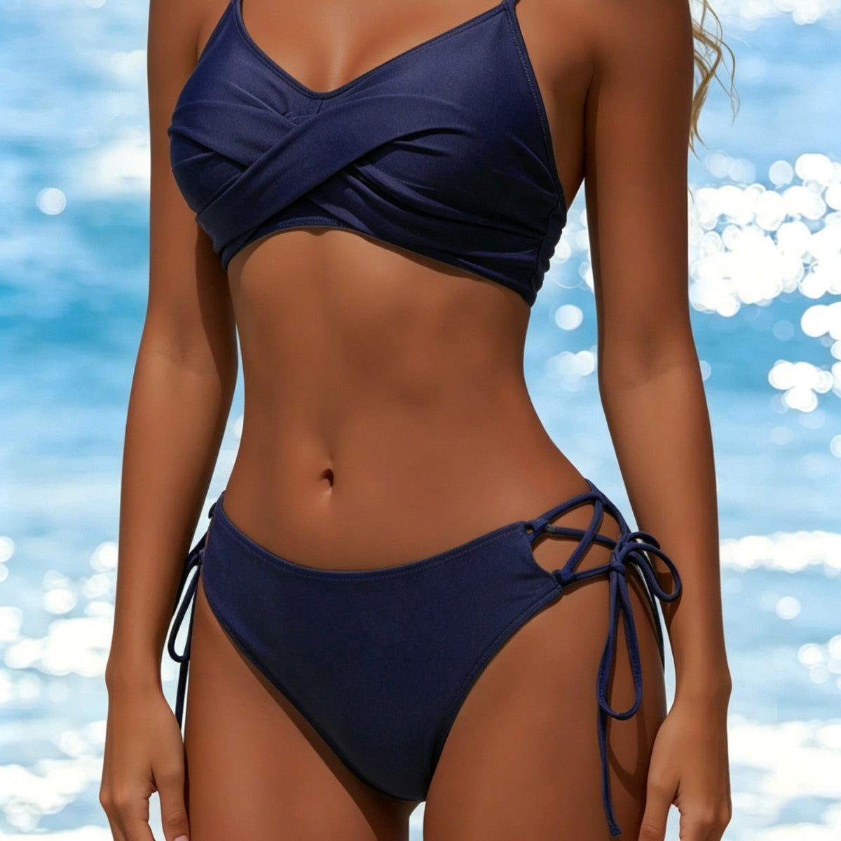 Bikini swimsuit two-piece set for women