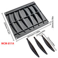 6-Cavity Silicone Vanilla Bean Mousse Mold – Non-Stick Cake & Dessert Baking Tray