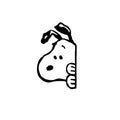 Snoopy Cartoon Car Sticker Scratch Cover for Side Window and Rear Windshield Decoration Creative Electric Vehicle Decal