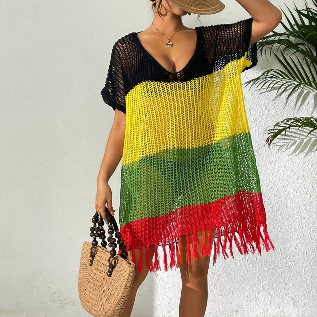 Ladies' Tied Dress with Bow, Beach Bikini Cover-up