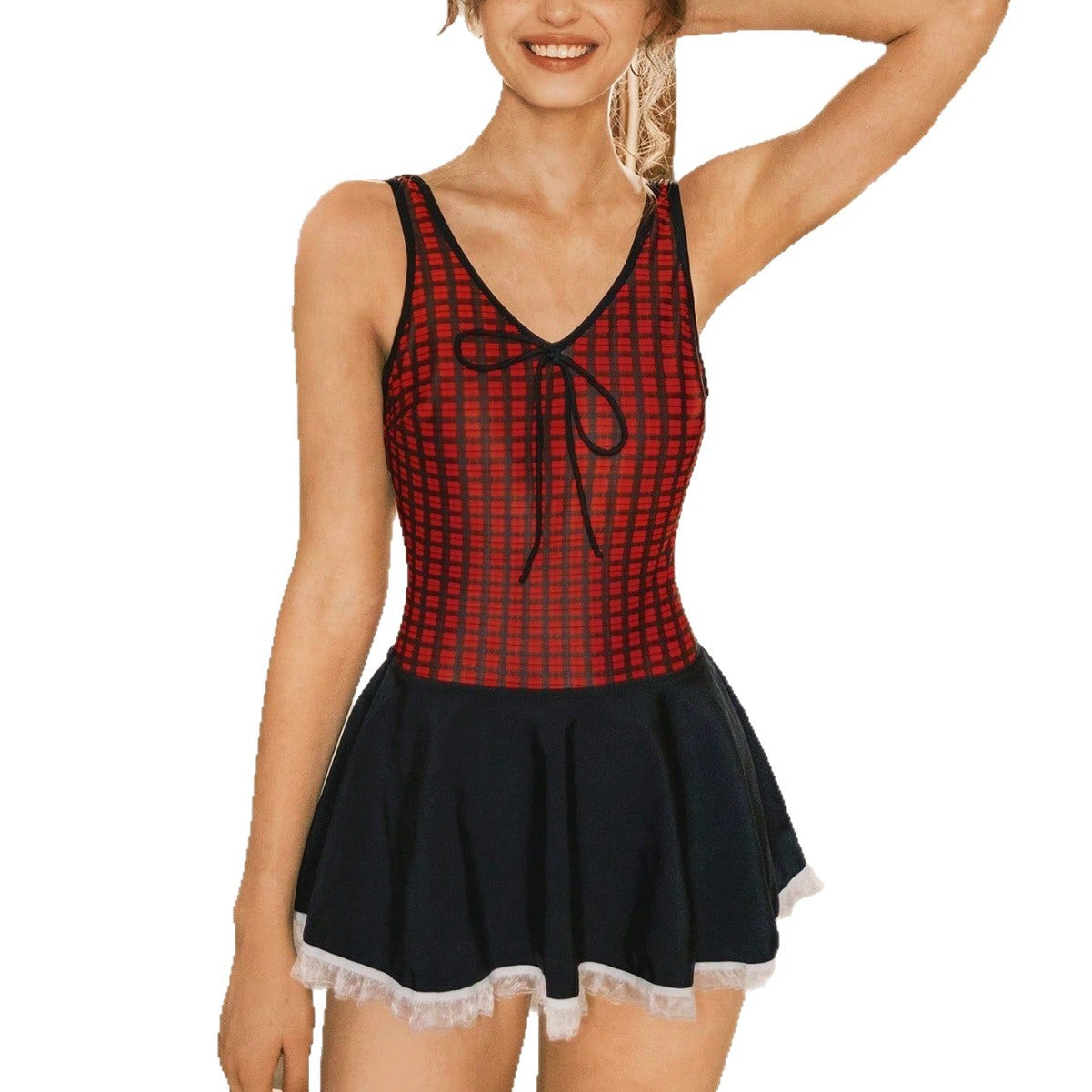One-piece swimsuit women's triangle one-piece swimsuit two-piece set