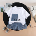 Round neck short sleeved top and shorts set