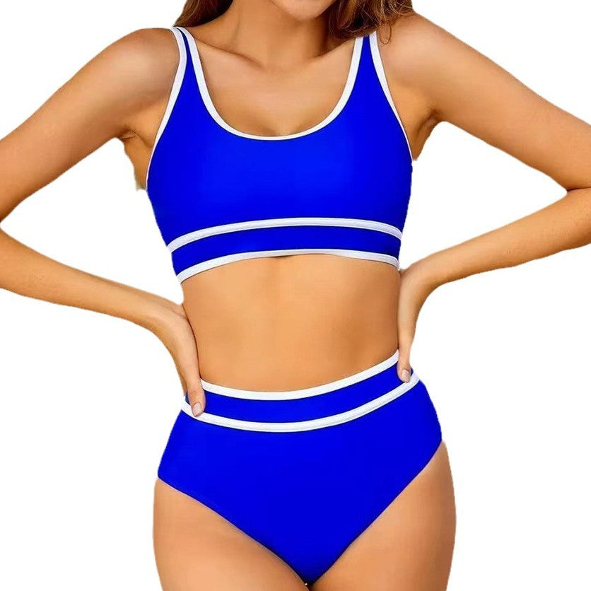 Split swimsuit two-piece set