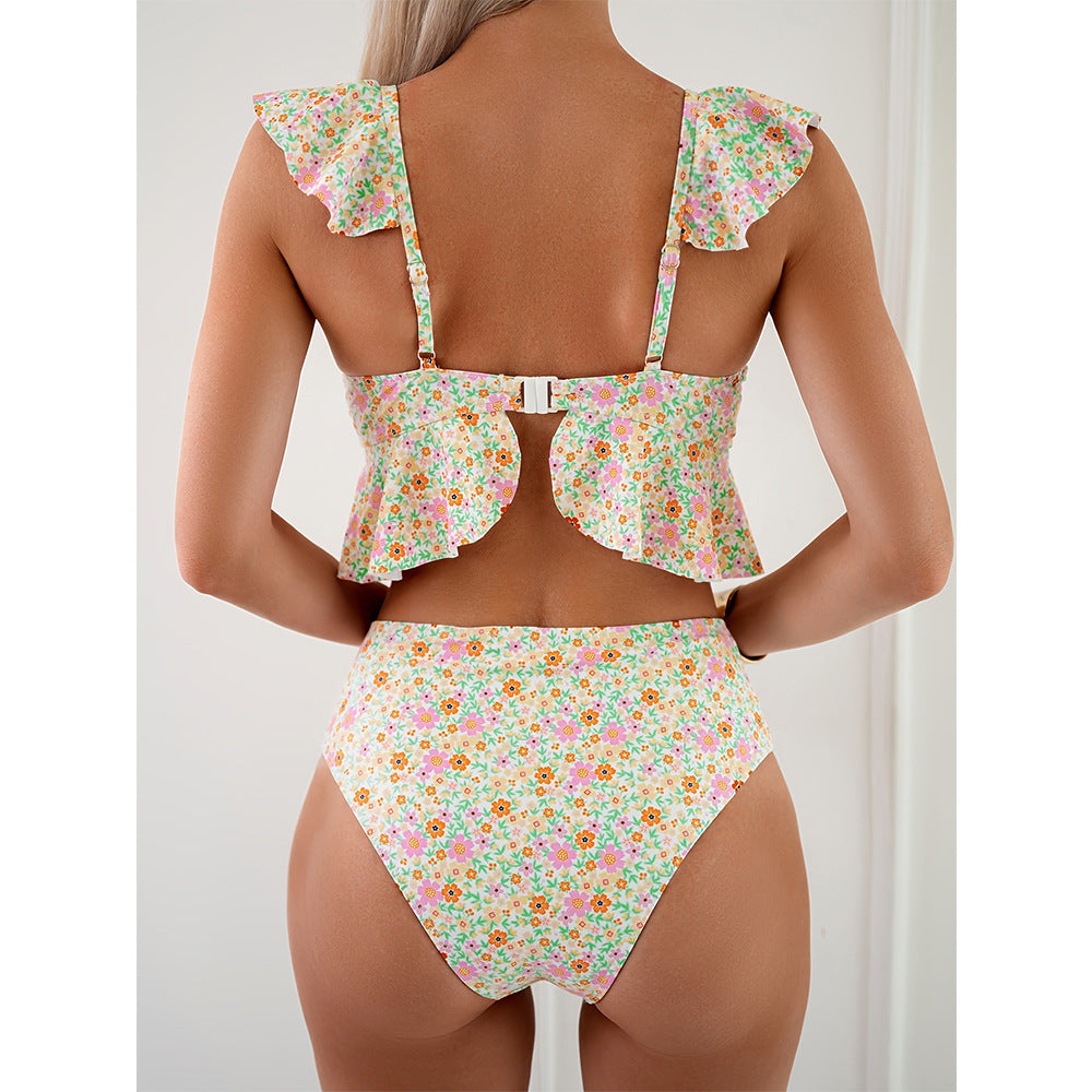 Deep V quick drying bikini