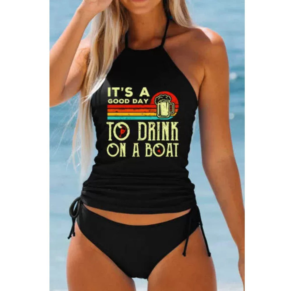Quick drying split swimsuit