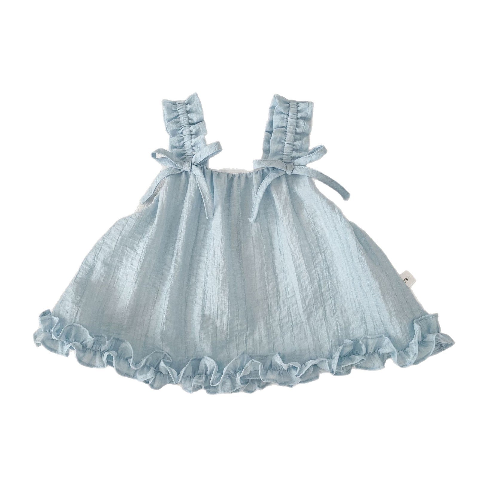 Cute Butterfly Bow Sleeveless Blouse for Girls, Thin Floral Lace Princess Style Top